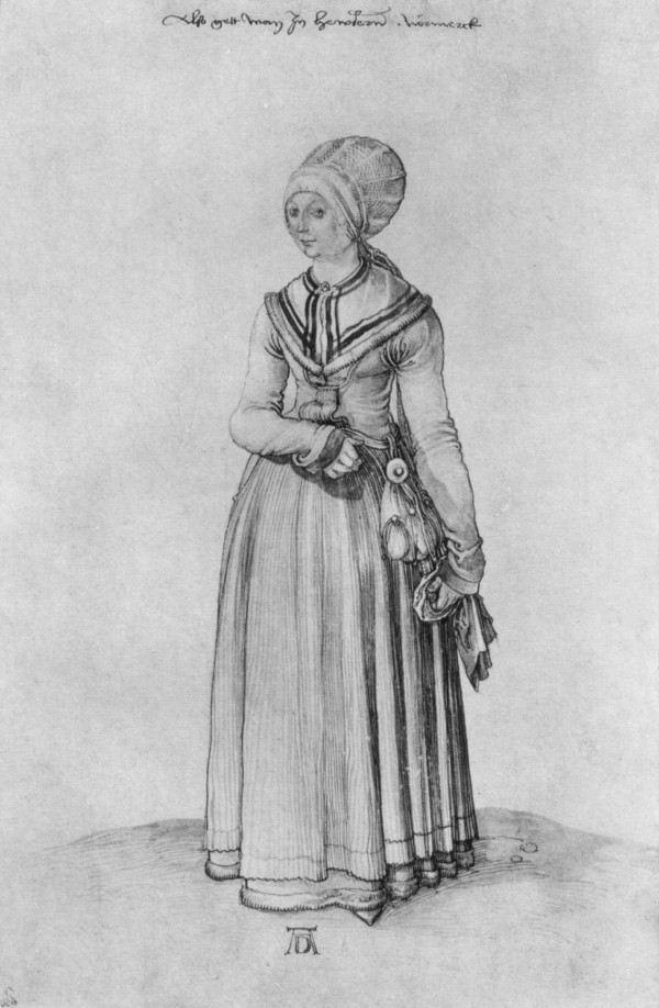Nuremberg woman in house dress by Albrecht Durer
